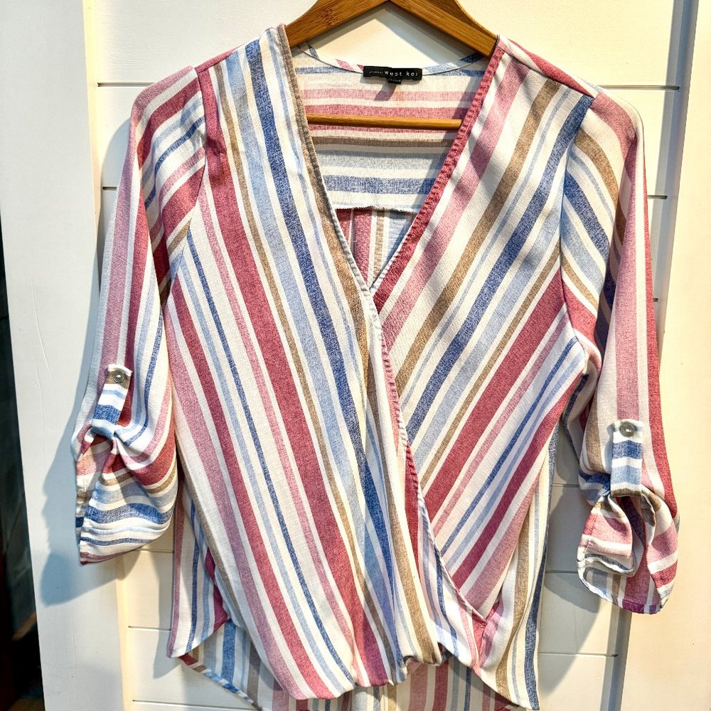 West Kei High Low Blouse Size S